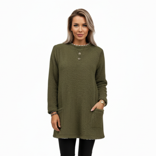 Damska pluszowa tunika z polaru