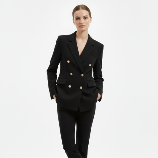 Strukturalny dwurzędowy blezer