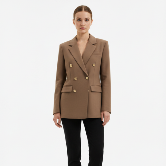 Strukturalny dwurzędowy blezer