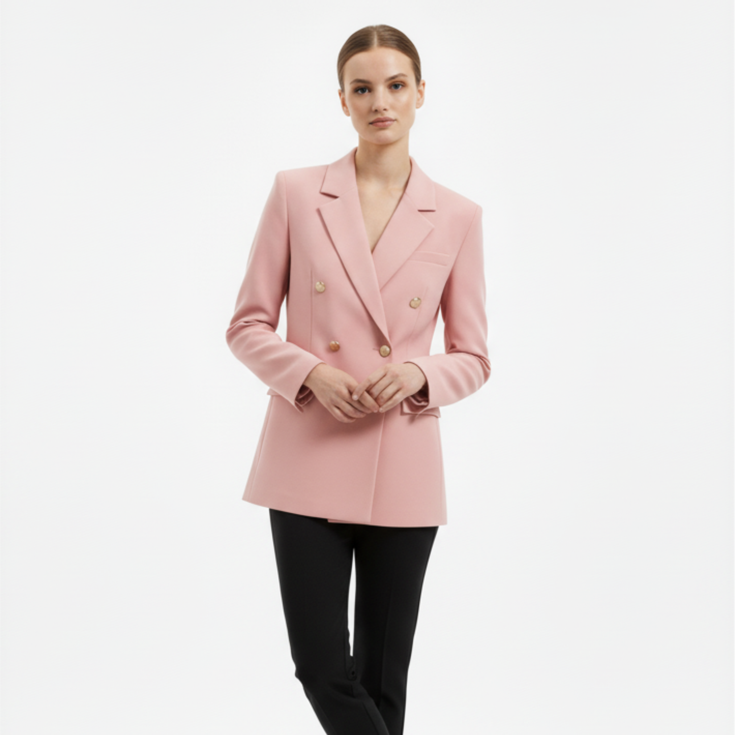 Strukturalny dwurzędowy blezer