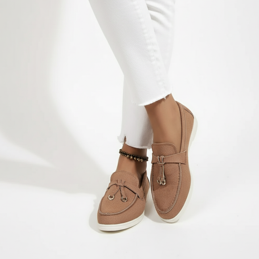 Damskie mokasyny zamszowe